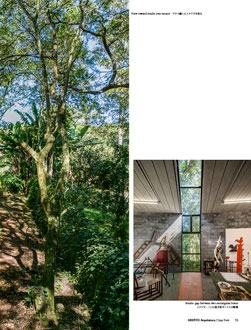 Página da Casa Toca com a estrutura aparente entre a vegetação