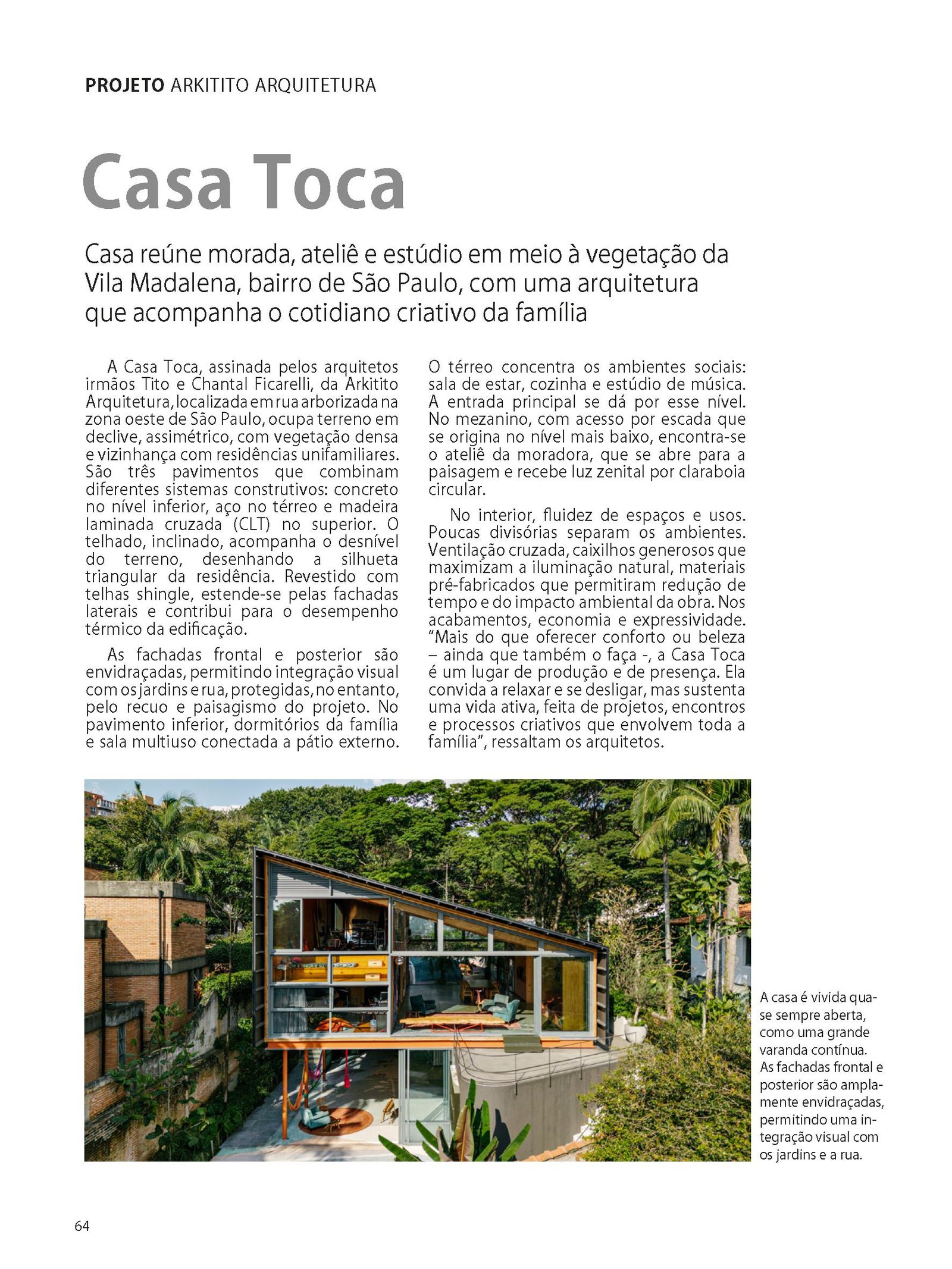 Reportagem da Casa Toca, na Vila Madalena, no Anuário Casa e Mercado 2026